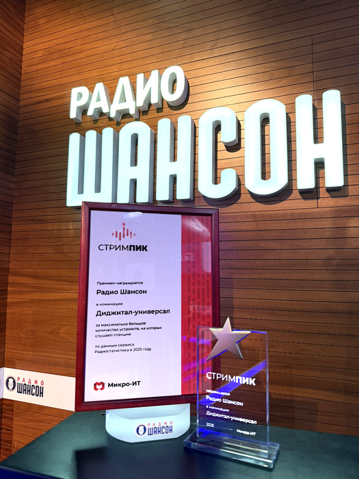 «Радио Шансон» – победитель премии «Стримпик» в номинации «Диджитал-универсал»