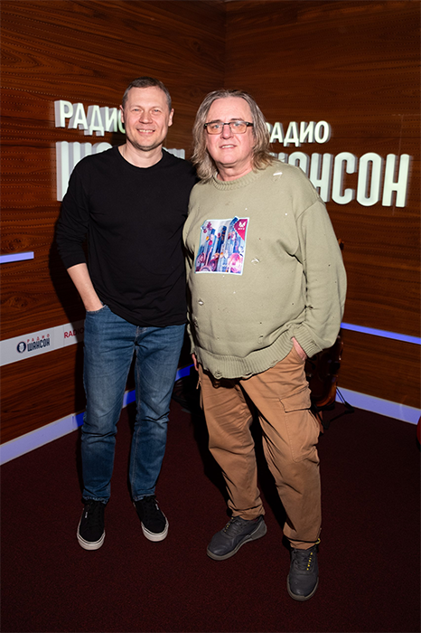 Александр Шаганов и ведущий Роман Шахов