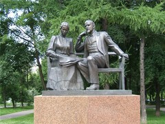 Владимир Ленин и Надежда Крупская 