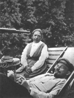 Владимир Ленин и Надежда Крупская 