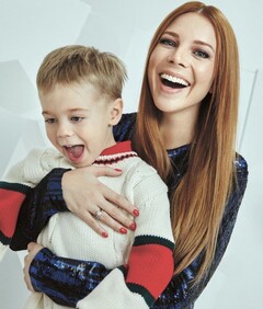 Наталья Подольская с сыном Артемом