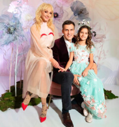 Кристина Орбакайте и Михаил Земцов с дочерью