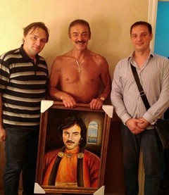 Михаил Боярский с Петербургскими художниками  